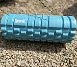 Масажний ролик PowerPlay PP_4025, EVA-піна, синій, 33×14 см - для йоги, фітнесу, реабілітації, фото 5