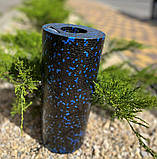 Масажний ролик PowerPlay PP_4347, гладкий, EPP-піна, синій, 33×14 см - для йоги, фітнесу, реабілітації, фото 4