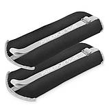 Обважнювачі для ніг та рук PowerPlay PP_4349, 2×0,5 кг, Чорні (2 шт.) - для фітнесу, бігу та аеробіки, фото 2