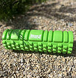 Масажний ролик PowerPlay PP_4342, EVA-піна, зелений, 30×10 см - для йоги, фітнесу, реабілітації, фото 4