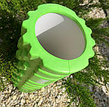 Масажний ролик PowerPlay PP_4342, EVA-піна, зелений, 30×10 см - для йоги, фітнесу, реабілітації, фото 5