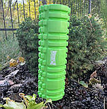 Масажний ролик PowerPlay PP_4342, EVA-піна, зелений, 30×10 см - для йоги, фітнесу, реабілітації, фото 7