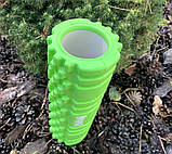 Масажний ролик PowerPlay PP_4342, EVA-піна, зелений, 30×10 см - для йоги, фітнесу, реабілітації, фото 8