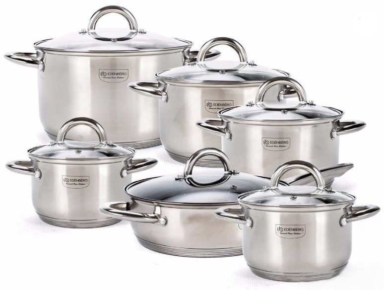 Набор посуди Edenberg EB-4001 12 предметов 2.1/3.0/4.0/6.60/2,1/24 см, фото 1