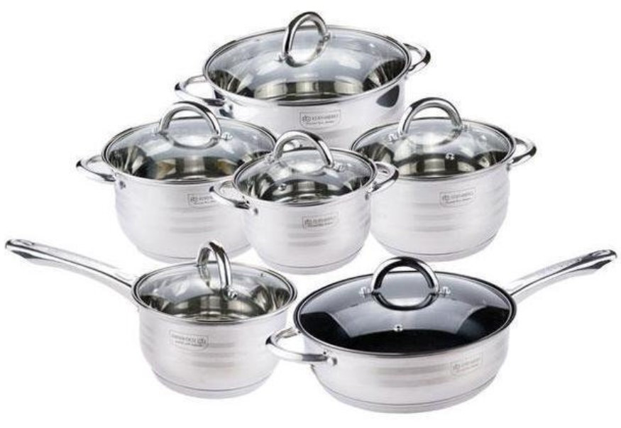 Набор посуди Edenberg EB-4007 12 предметов 2.1/3.0/4.0/6.60/2,1/24 см, фото 1