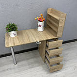 Стіл манікюрний складний з полицею для лаків V420, фото 4