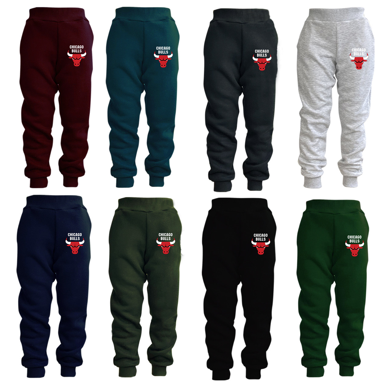 Теплі спортивні штани на флісі для хлопчика Bulls, 3-16 років, фото 1