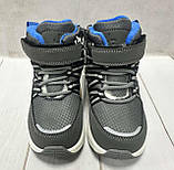 Зимові дитячі чоботи дутики для хлопчика сірі 28-31, фото 5