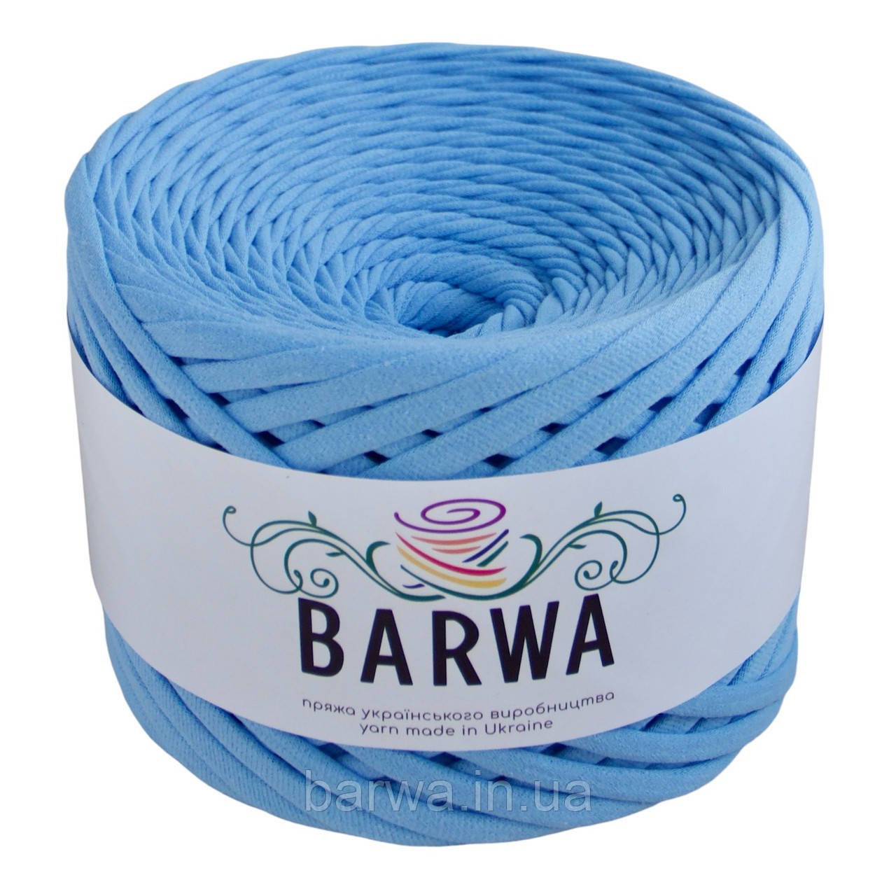 Пряжа трикотажна BARWA 5-7 мм, Блакитний