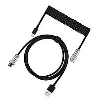 Кастомний кабель для клавіатури та інших приладів Coiled cable USB-A - USB Type-C