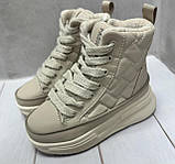 Зимові чоботи для дівчаток дутики Jong Golf  молочні 35 21.5 см, фото 2