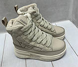 Зимові чоботи для дівчаток дутики Jong Golf  молочні 35 21.5 см, фото 4