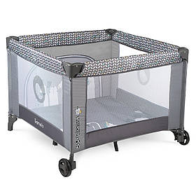 Манеж дитячий дитячий Lionelo Lene Grey Stone (складний, сумка для зберігання) Сірий
