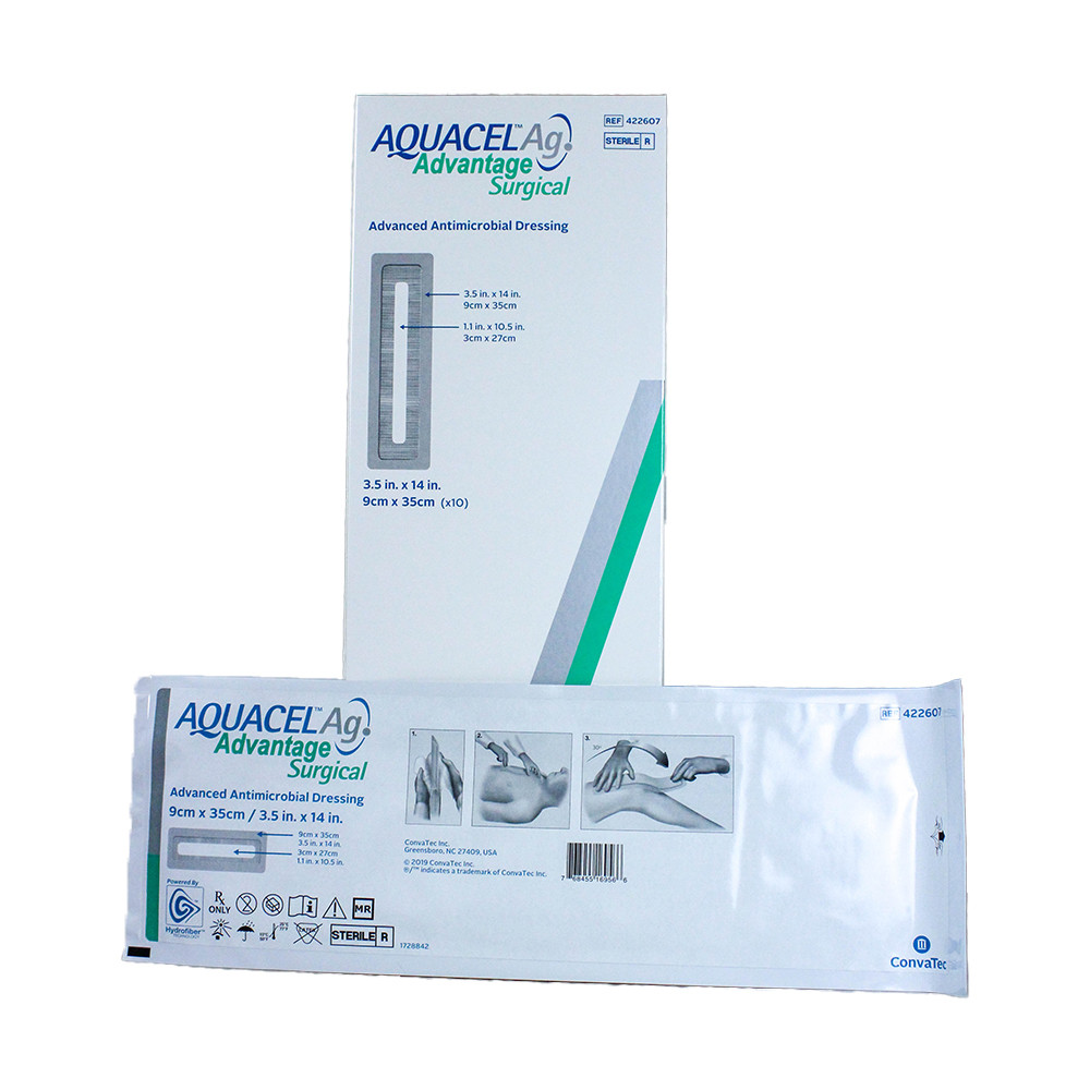 Повязка Aquacel AG Advantage 3 1/2 X 14 9*35 см 422607 Antimicrobial Surgical dressings 1 шт.