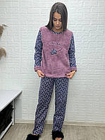 Піжама жіноча великого розміру велсофт турецька тм Rinda