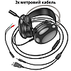 Ігрові навушники з мікрофоном для ігор геймерські з підсвічуванням RGB для комп'ютера ПК і ноутбука Hoco Rich, фото 8