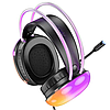 Ігрові навушники з мікрофоном для ігор геймерські з підсвічуванням RGB для комп'ютера ПК і ноутбука Hoco Rich, фото 9