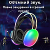 Ігрові навушники з мікрофоном для ігор геймерські з підсвічуванням RGB для комп'ютера ПК і ноутбука Hoco Rich, фото 3