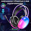 Ігрові навушники з мікрофоном для ігор геймерські з підсвічуванням RGB для комп'ютера ПК і ноутбука Hoco Rich, фото 10