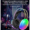 Ігрові навушники з мікрофоном для ігор геймерські з підсвічуванням RGB для комп'ютера ПК і ноутбука Hoco Rich, фото 6