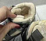 Зимові дитячі кросівки на овчині  Bessky 32-36 сірі, фото 5