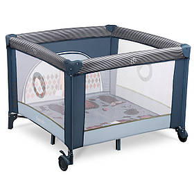 Манеж дитячий ігровий Lionelo Lene Blue Navy (складний, сумка для зберігання) Синій