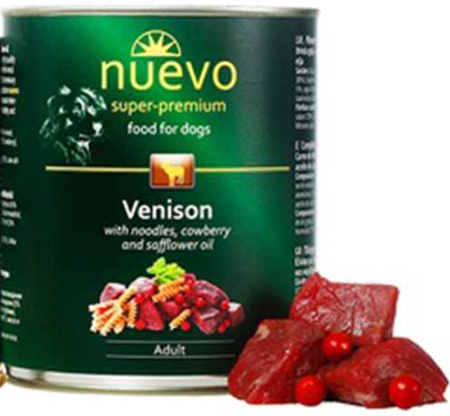 Nuevo Dog Adult 800 г — консерви для собак (оленіна)