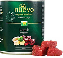 Nuevo Dog Adult 800 г консерву для собак (з ягням і картоплею)