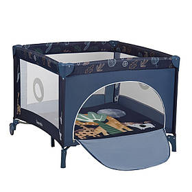 Манеж дитячий ігровий Lionelo Bonnie Blue Navy (складний, сумка для зберігання) Синій