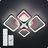 Люстра світлодіодна Light 3color з пультом BK+WH, фото 2