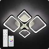 Люстра світлодіодна Light 3color з пультом BK+WH, фото 3