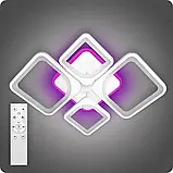 Люстра світлодіодна Light 3color з пультом BK+WH, фото 5