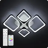 Люстра світлодіодна Light 3color з пультом BK+WH, фото 6