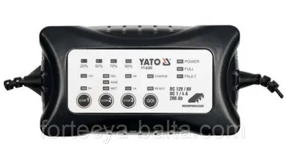 YT-8300 Зарядний прилад 6/12 1-4А