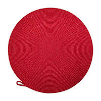 Сервірувальна підставка килимок плейсмат під тарілку червона з блиском 1 шт