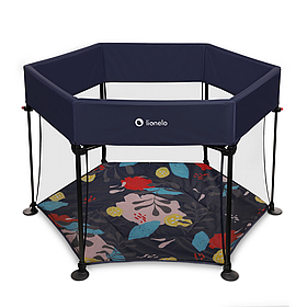 Манеж дитячий ігровий Lionelo Roel Blue Navy (складний, сумка для зберігання) Синій