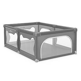Манеж дитячий дитячий Lionelo Willow Grey Concrete (складний, сумка для зберігання) Сірий