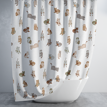 Штора для ванной Kitties Tropic 180x200 cм 7183, фото 1