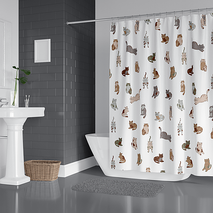 Штора для ванной Kitties Tropic 180x200 cм 7183, фото 3