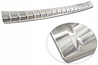 Захисна накладка на задній бампер для BMW 7 серії G70 M-Package 2023+ /срібл.нерж.сталь/