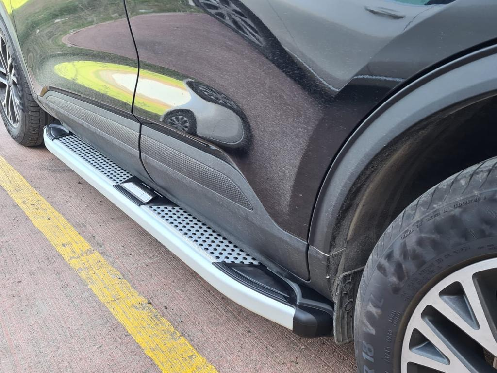 Бічні пороги Mevsim Grey на Ford Kuga 2019+ Пороги майданчика Форд Куга 2 шт., фото 1