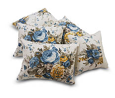 Комплект декоративних подушок Firanka Flowers 30х40см 4шт 30сх18см 1шт кольорові (п_0089)