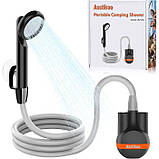 Душ для кемпінгу Asstikoo акумуляторний з насосом 3,5 л/хв, фото 2