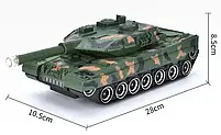 Танк 555 на радіокеруванні, на акумуляторі, 2 в 1 (танк-робот), рухомий корпус, 2 кольори, USB зарядне, музика, світло, в коробці,, фото 8