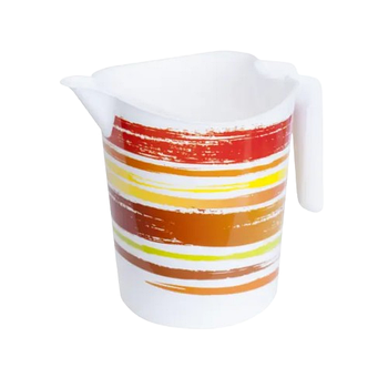 Ковшик 1,5л з носиком з декором Смужки пластик Алеана