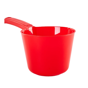 Ковшик 1 л пластик червоній Алеана