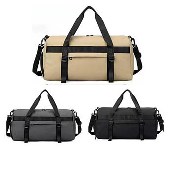 Сумка спортивна дорожня містка 50*26 см довгим ремінцем у різних кольорах Luna