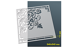 Трафарет №2 багаторазовий 54x54 см Кутовий візерунок 1 товщина 0,5 мм