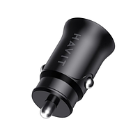 Автомобільний зарядний пристрій Havit HV-CC2022 20W USB+Type-C 20W чорний, фото 5