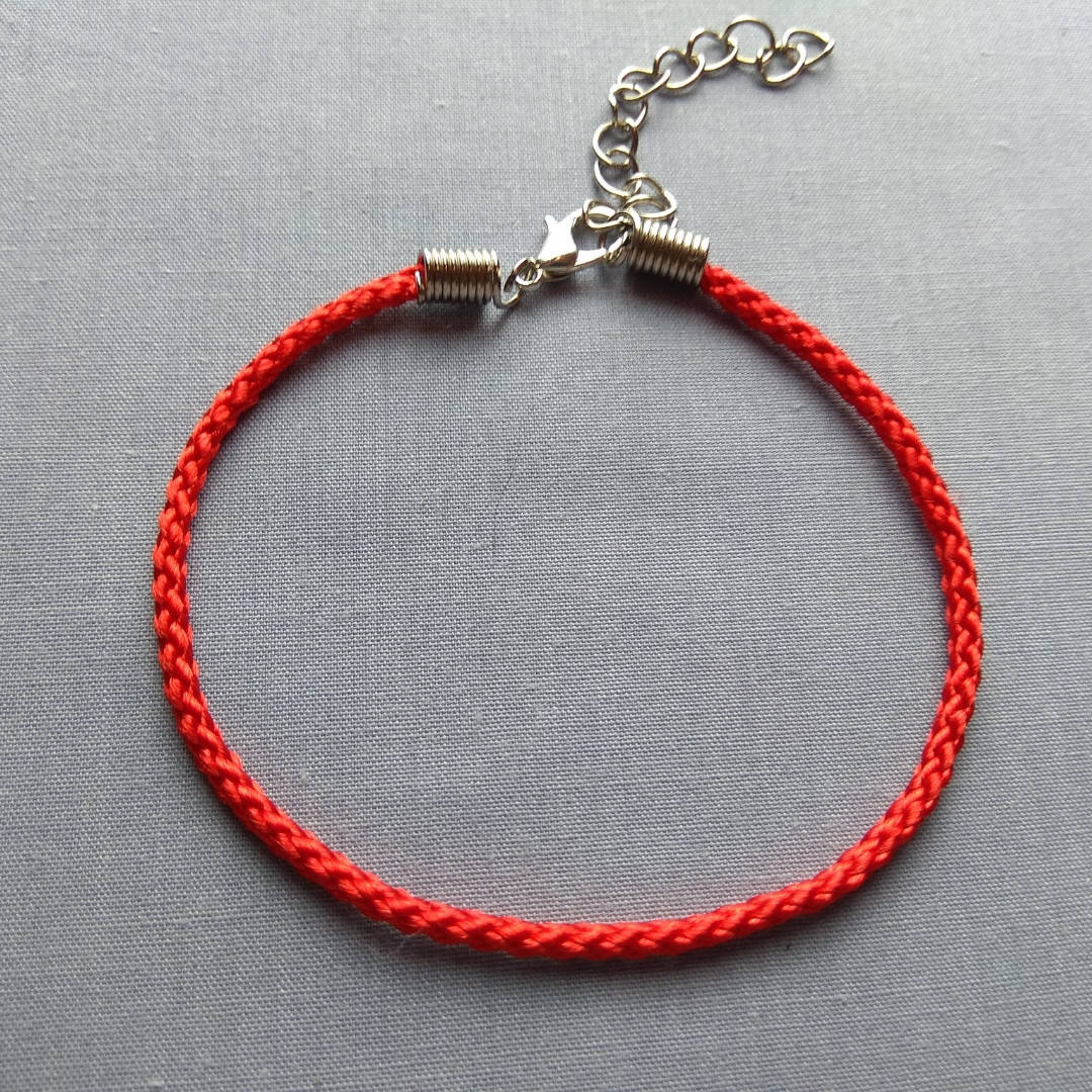 

Браслет Плетеный Красный 200х3мм